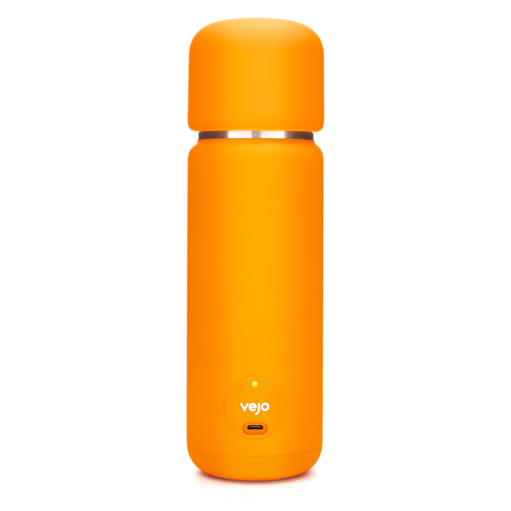 Vejo Portable Blender – Fresh Nutrition in 30 Seconds | No Shaking | No Clumps | No Prep | Easy One-Button Design | USB Rechargeable Blender (Orange)