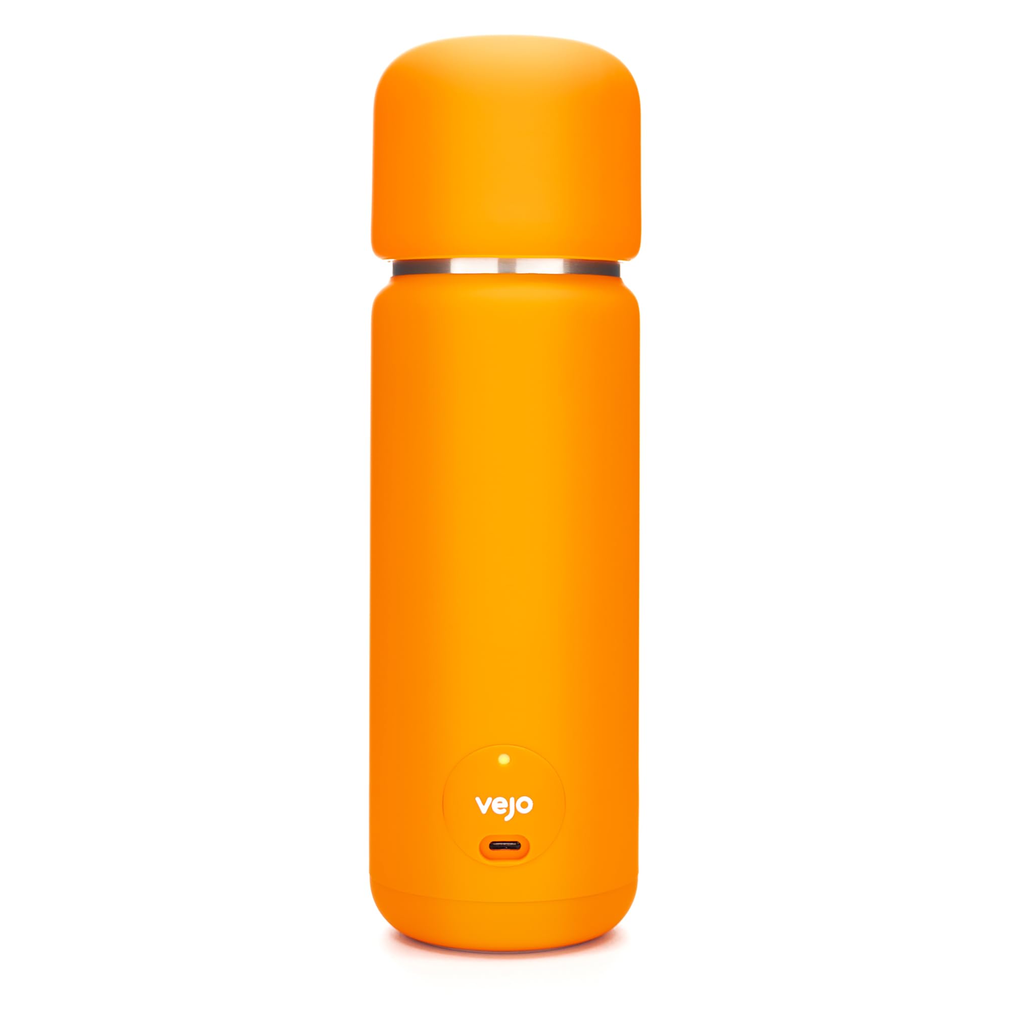Vejo Portable Blender – Fresh Nutrition in 30 Seconds | No Shaking | No Clumps | No Prep | Easy One-Button Design | USB Rechargeable Blender (Orange)