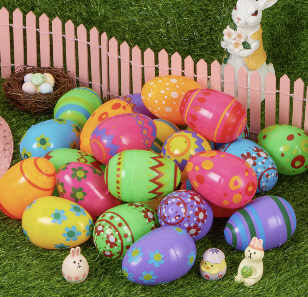 24PCS Design Plastic Easter Eggs (3.15")