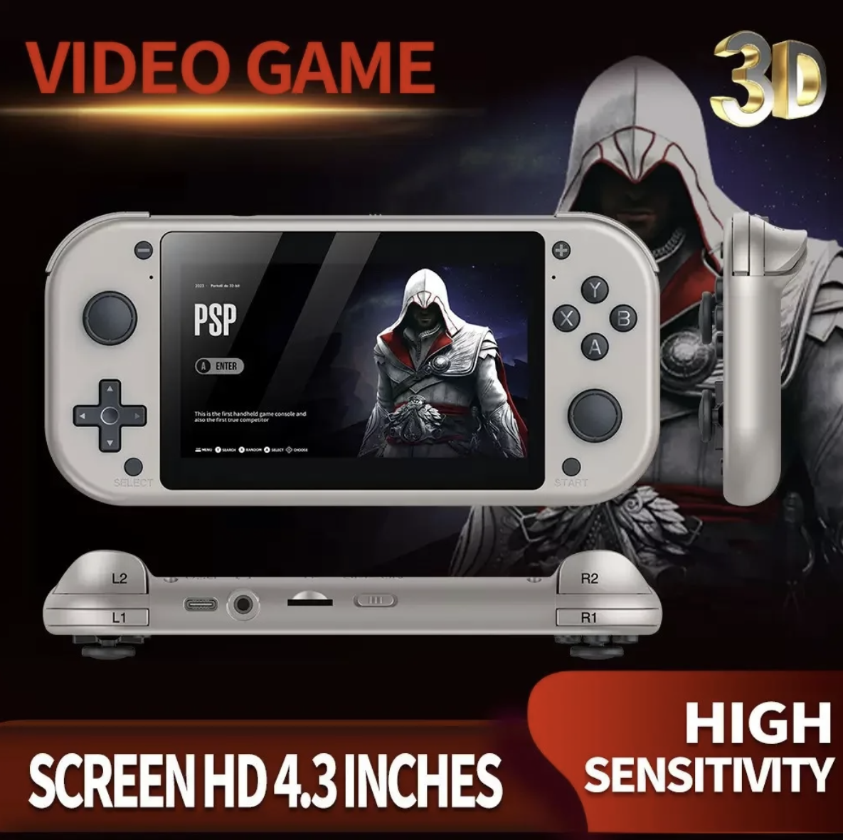 New 4K HD M17 Handheld Game Console