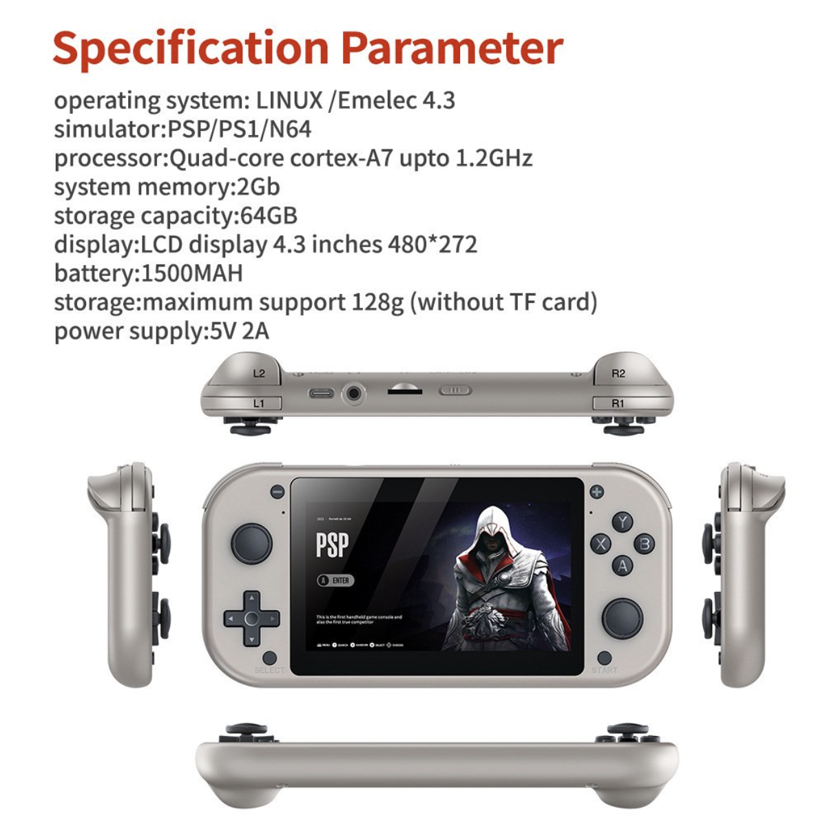 New 4K HD M17 Handheld Game Console