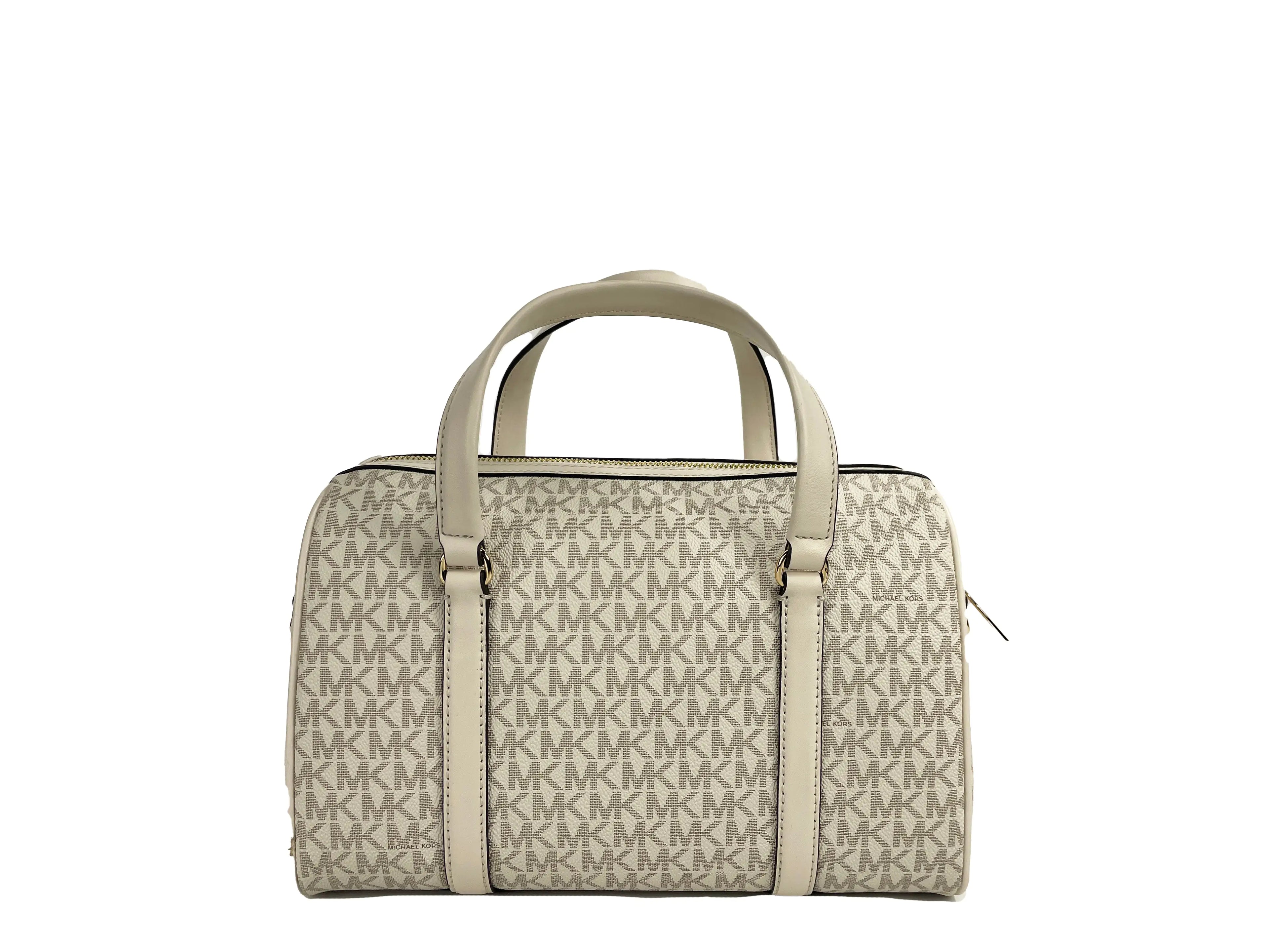 Michael Kors Travel Duffle Satchel Crossbody Bag - Medium (Cream)