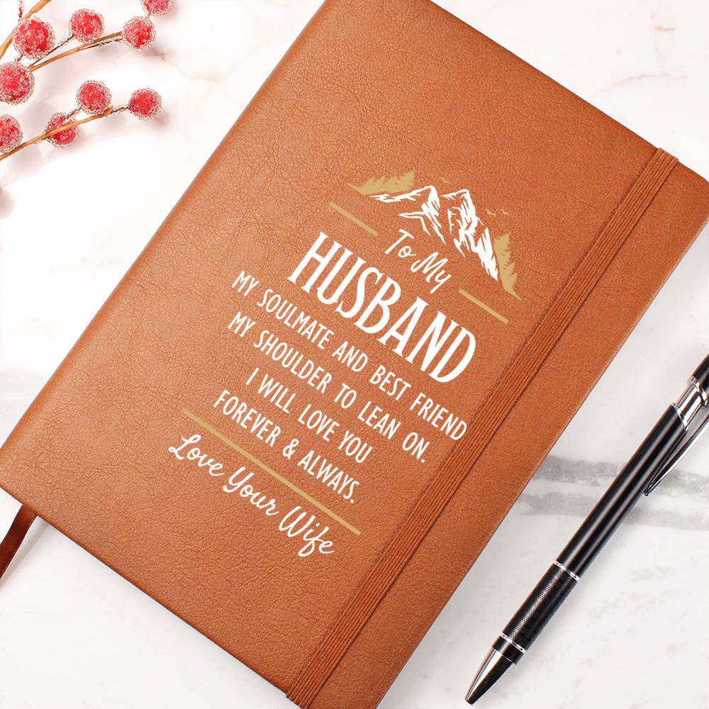 My Soulmate and Best Friend - Customizable Leather Journal
