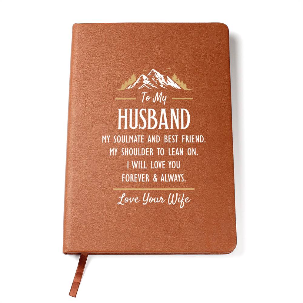 My Soulmate and Best Friend - Customizable Leather Journal