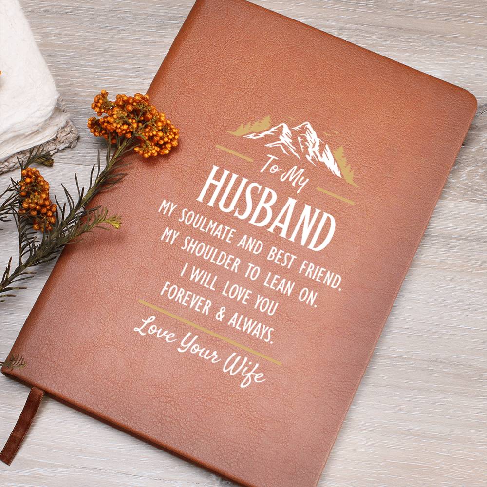 My Soulmate and Best Friend - Customizable Leather Journal