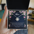 Forever Grateful - Love Knot Necklace - Mom