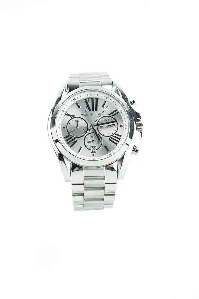 Michael Kors Bradshaw Silver Toned Stainless Steel Watch