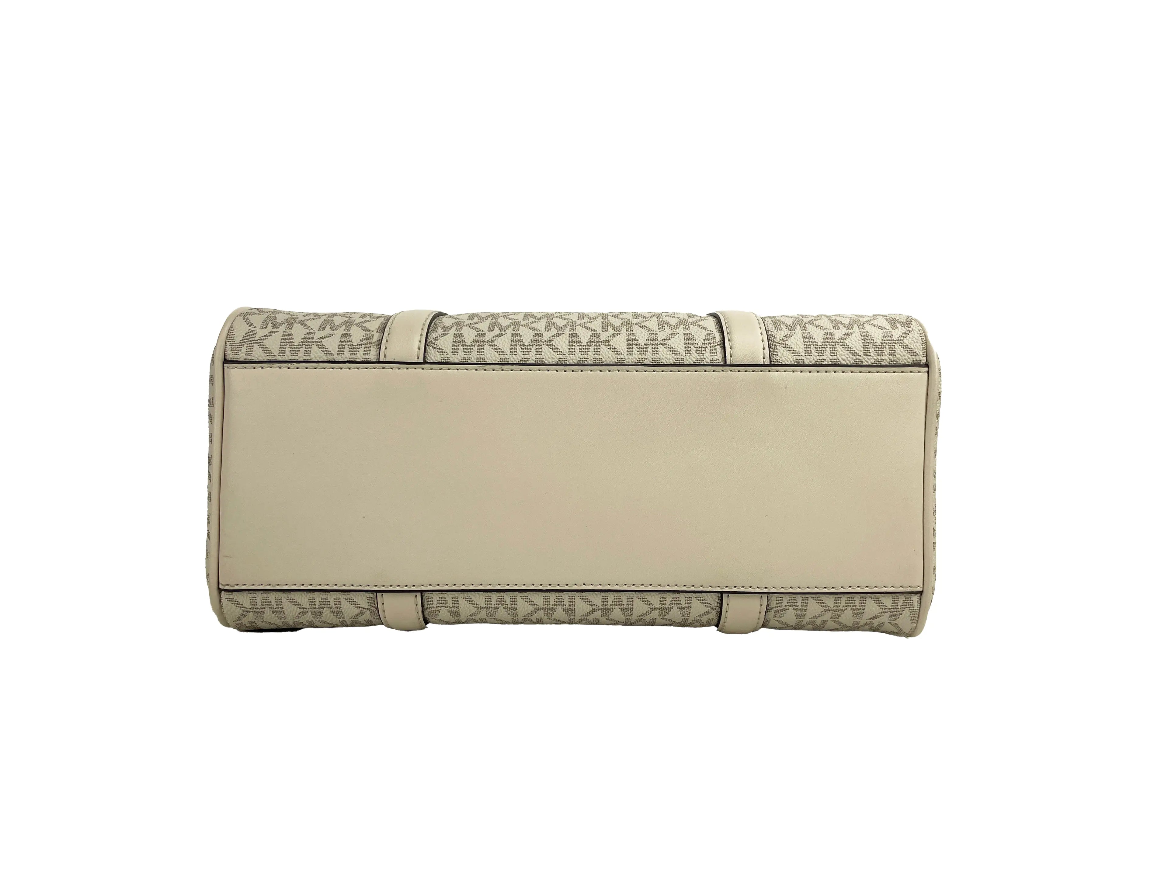 Michael Kors Travel Duffle Satchel Crossbody Bag - Medium (Cream)