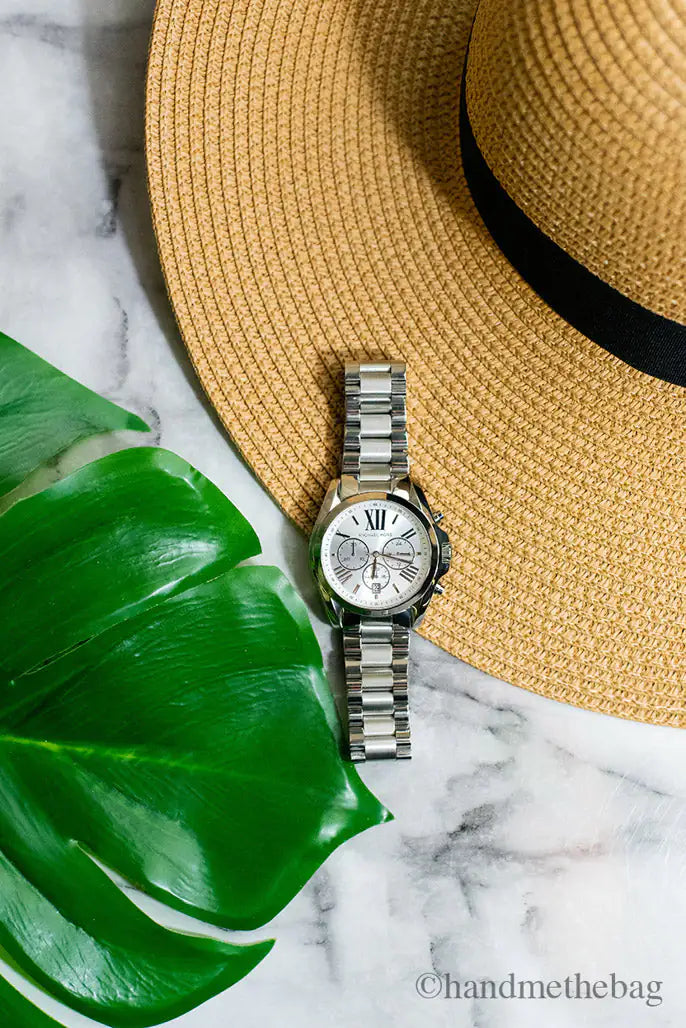 Michael Kors Bradshaw Silver Toned Stainless Steel Watch