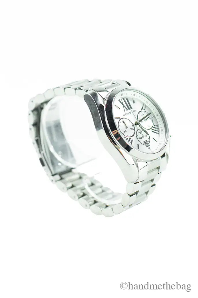 Michael Kors Bradshaw Silver Toned Stainless Steel Watch